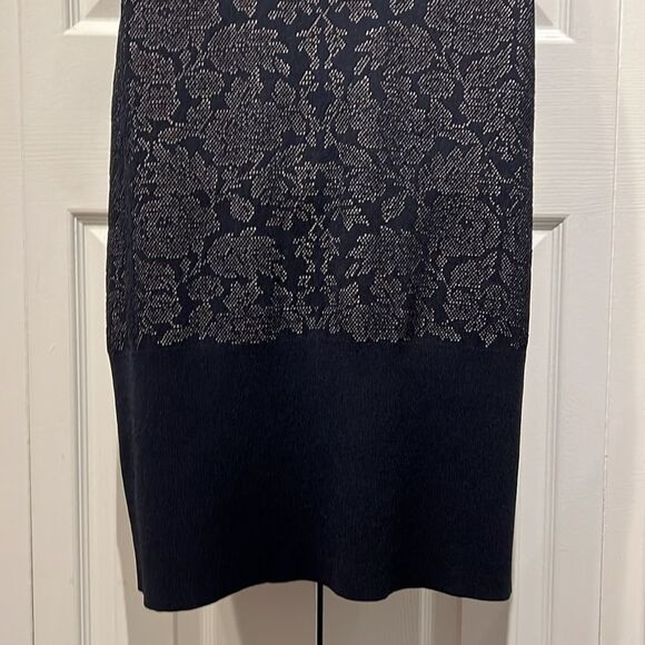 Anne Klein Navy Blue Sleeveless Sheath Midi Dress Size L - Picture 10 of 13